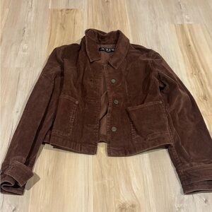 J. Crew Women's Chocolate Brown Corduroy Utility Jacket